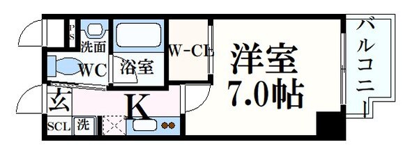 三ノ宮駅 徒歩12分 5階の物件間取画像